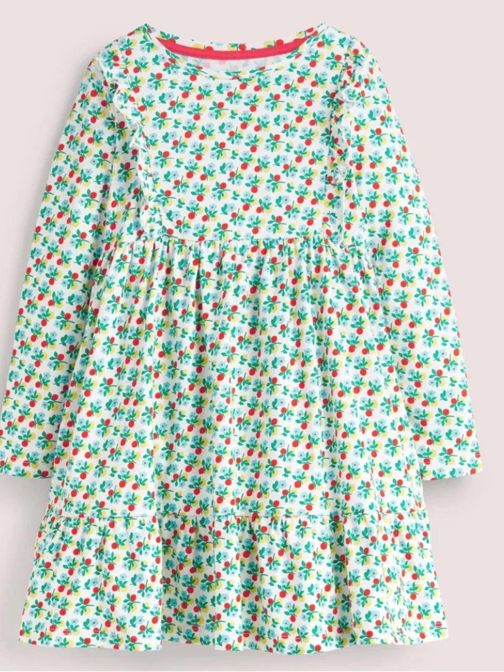Mini Boden Frill Tiered Dress Like New 3-4t